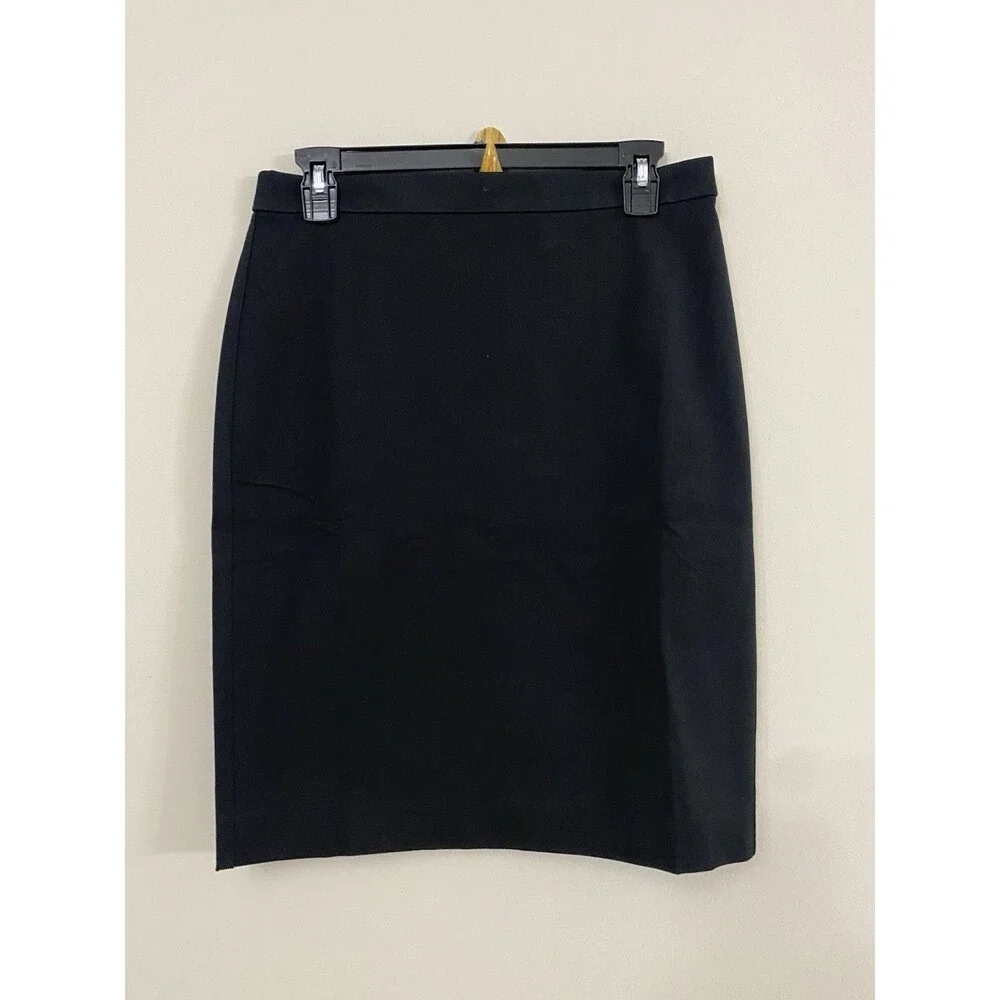 J.Crew Factory  Womens Pencil Skirt In Black NWT Size 6
